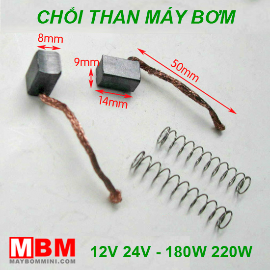 choi thang may bom mini 12v 24v 180w 220w