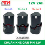 chuan khe pin 12v may khoan may bat vit A B C