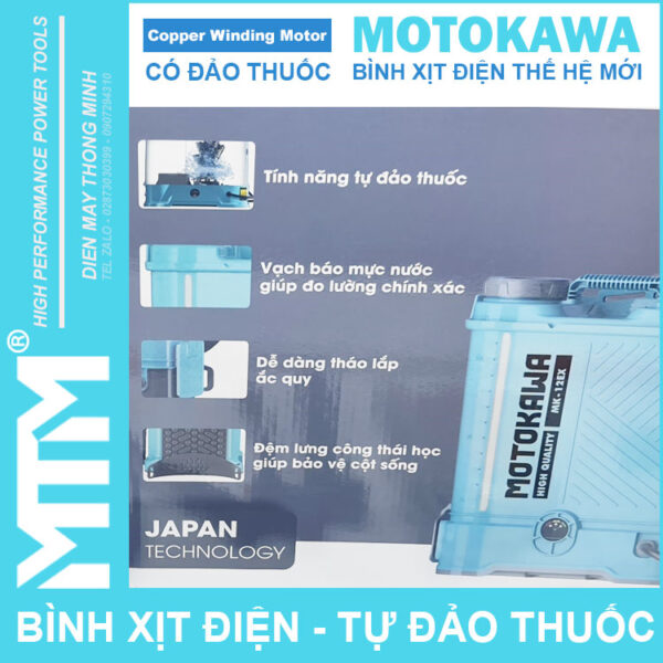 chuc nang binh phun xit dien the he moi dao thuoc Motokawa