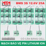 chuyen ban cac loai mach bao pin 3S lithium ion