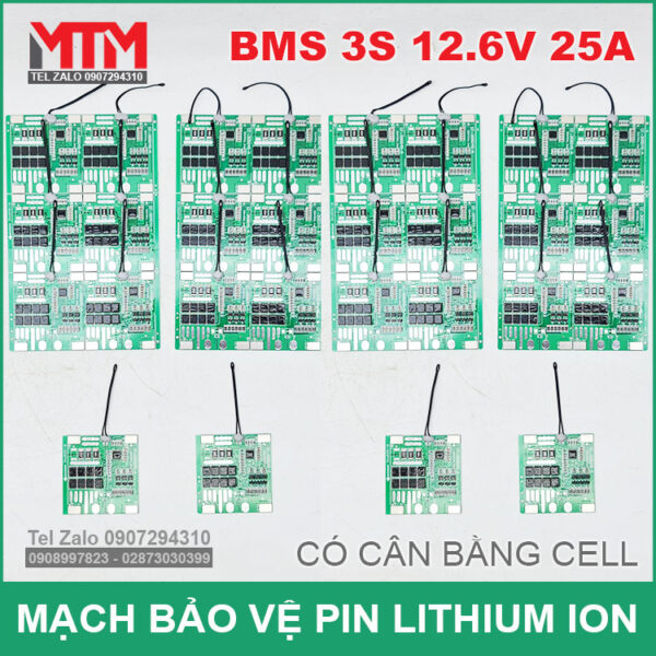 chuyen ban cac loai mach bao pin 3S lithium ion