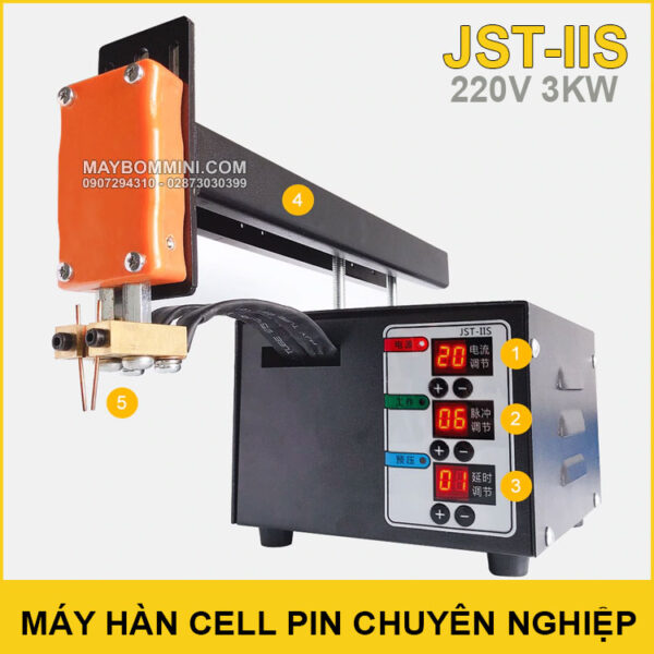 chuyen ban may han cel pin chuyen nghiep 220V 3KW JST IIS