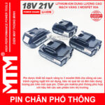 chuyen ban pin chan pho thong M21 Hukan Makita18V 21V 5 CELL