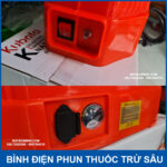 cong sac nut tat mo binh phun tru sau bang dien Kubota 16L