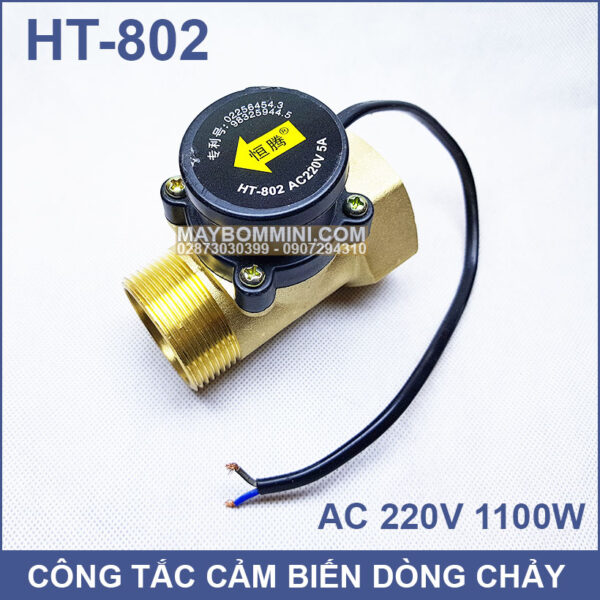 cong tac cam bien dong chay may bom nuoc HT 802
