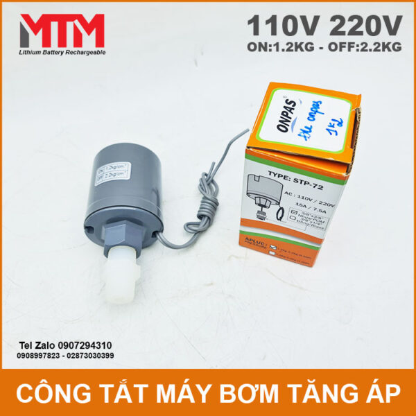 cong tat tu dong may bom panasonic 125W