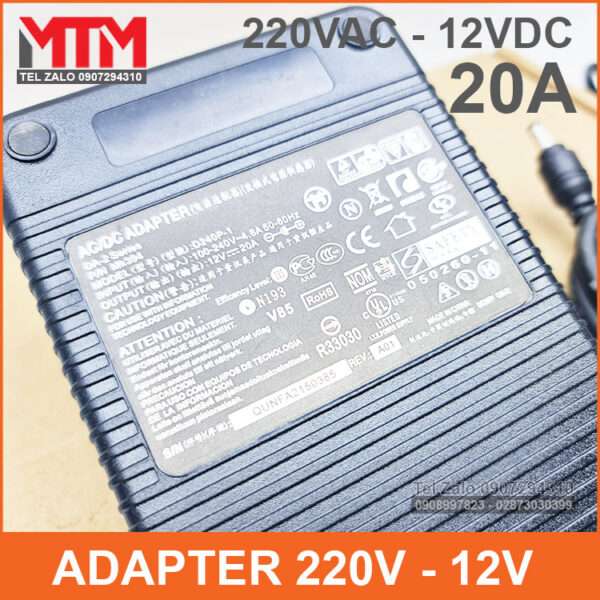 cuc doi dien 220v ra 12v 20a