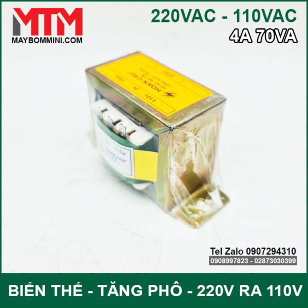 cuc ha the 220v sang 110v 4A 70VA
