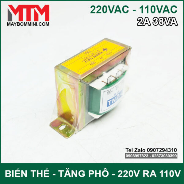 cuc tang pho chuyen nguon 220v ra 110v 2A