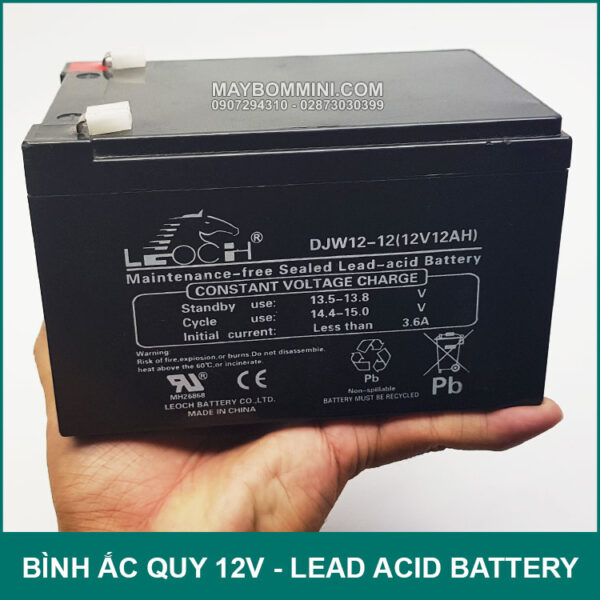cung cap ban binh ac quy kho LEOCH 12V