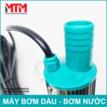 dau noi ong may bom dau bom nuoc chim 12V 100W 25L 38mm