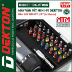 dau vit may chuyen vit truot mini 4V Dekton DK VT08N 7 Cap do truot Co khoan Kem nhieu mui vit