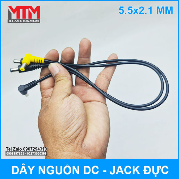 day dien noi nguon DC dau jack duc