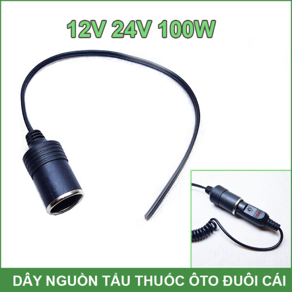 day nguon oto tau thuoc duoi cai 100w lazada