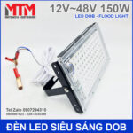 den pin dung binh ac quy nang luong mat troi 150W