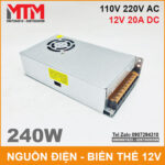 doi dien 220v ra 12v DC 20A 240W