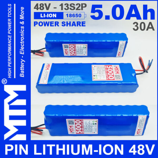 dong Pin LITHIUM ION 48V 5AH 30A 13S2P MTM 5000mah
