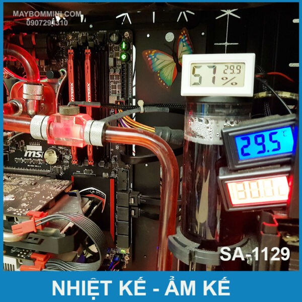 dong ho do nhiet do va am do dien tu