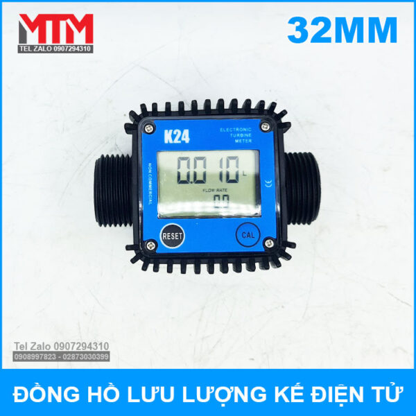 dong ho luu luong ke dau nhot nhien lieu ren 32mm