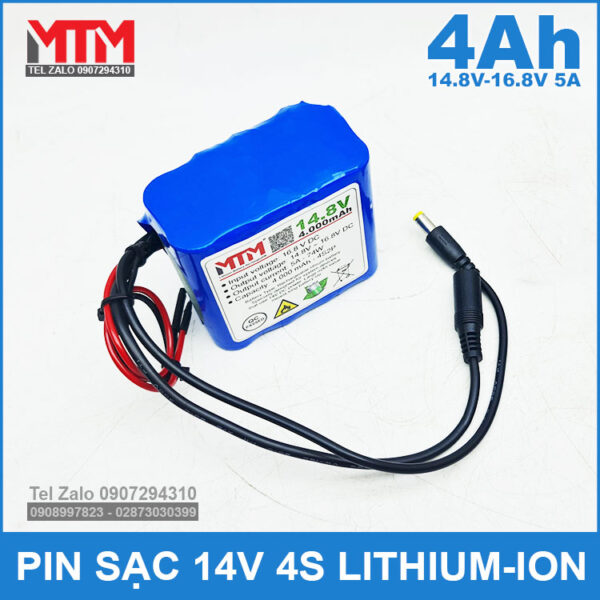 dong pin 14V 4000mah 5A 4S2P MTM