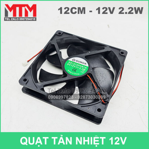 fan 12v 12cm sunoa