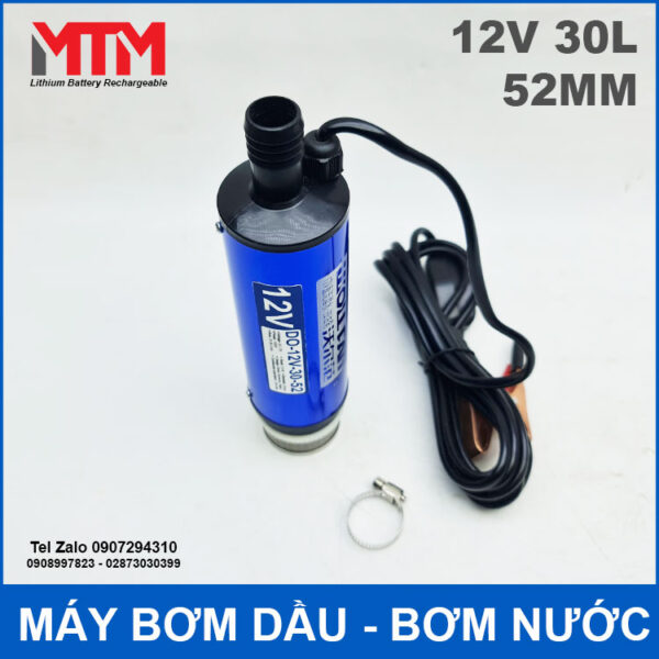 gia ban may bom dau bom chat long 12V 100W 30L 52mm
