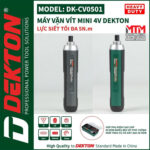 gia ban may chuyen vit mini DEKTON DK CV0501 4 cap do Chan sac Type C Kem nhieu phu kien
