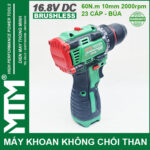 gia ban may khoan bat vit khong choi thang 16V MTM M168 10mm 60N 2000rpm 23 cap co bua