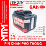 gia ban pin makita chan pho thong 15 cell 6000mah LISHEN 80A chong soc