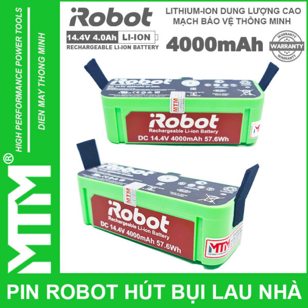 gia ban pin robot lau nha hut bui irobot 4000mah cao cap