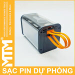 gia ban pin sac du phong 16000mah USB Micro TypeC lightning LED bao pin sac nhanh chinh hang