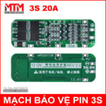 gia mach bao ve pin 3s 20a 18650