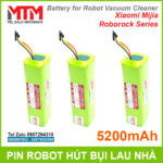 gia pin may hut bui lau nha Xiaomi Robot Roborock S50 S51 S55 5200mah
