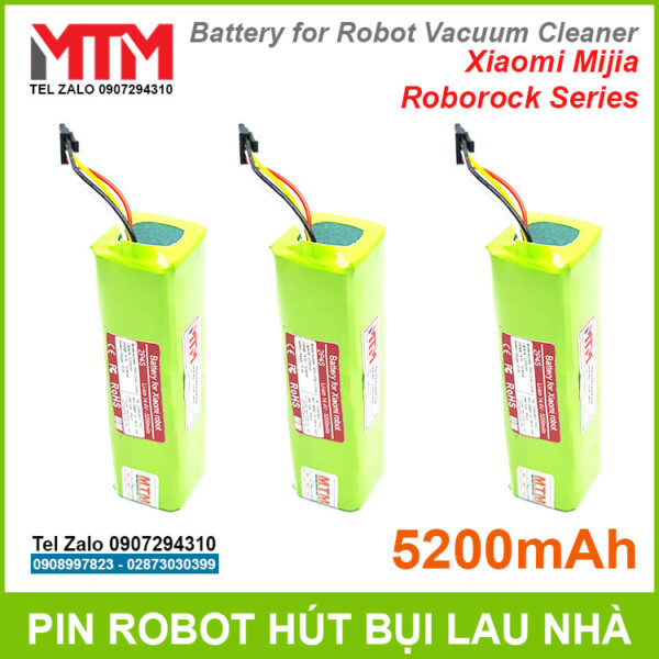 gia pin may hut bui lau nha Xiaomi Robot Roborock S50 S51 S55 5200mah