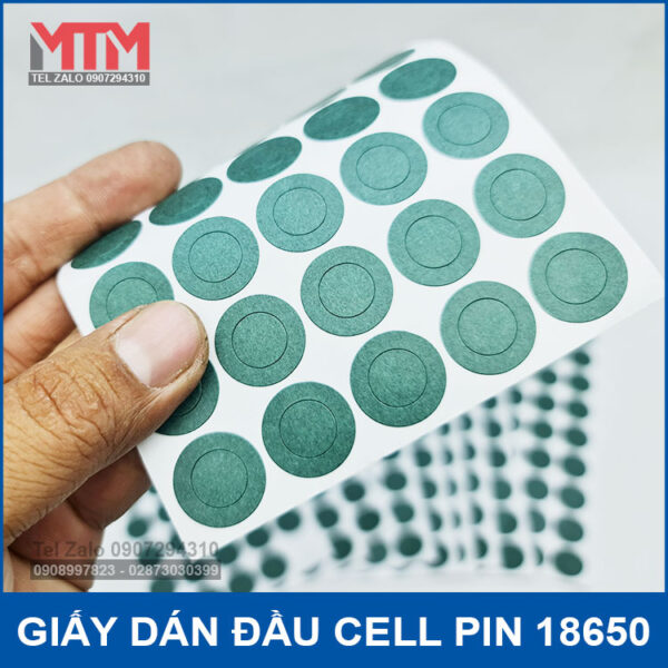giay dan cell pin 18650