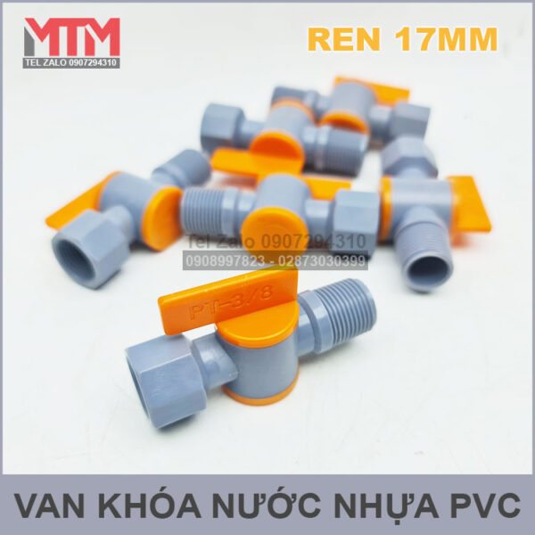 khoa nuoc nhua pvc ren trong ngoai 17mm