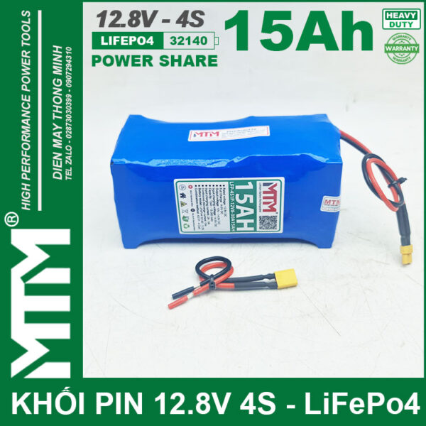 khoi pin 12v8 15Ah 30A 4S Mtm cell 32140