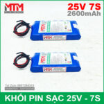 khoi pin sac 25V 7S 65A 2600mah 7S1P