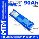 kich thuoc pin 12v 90Ah 4S6P 20A MTM