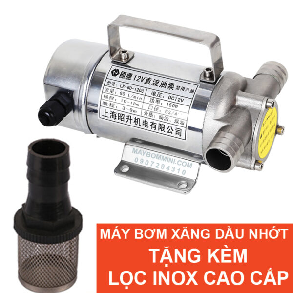 loc inox cho may bom xang dau