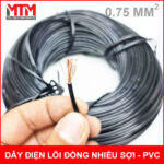loi day dien nhieu soi 075mm