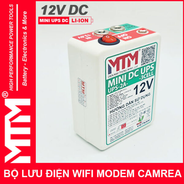 luu dien du phong wifi modem camera 12V 2A UPS DC 12V gia re