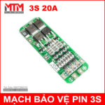 mach bao ve pin 12v 3s 20A