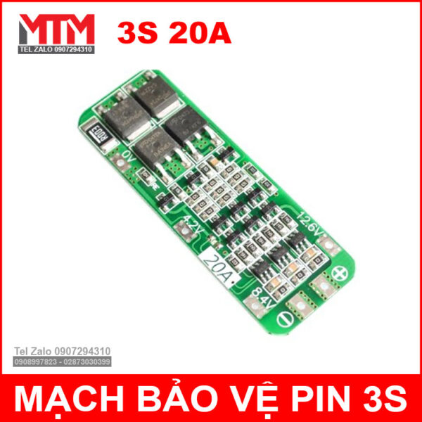 mach bao ve pin 12v 3s 20A