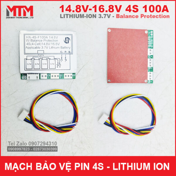 mach bao ve va can bang pin 3v7 4s 100a