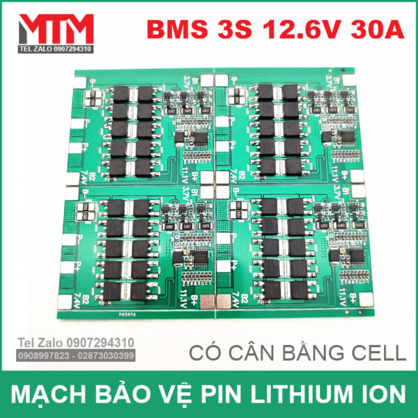 mach can bang va bao ve 3S 30A 12V