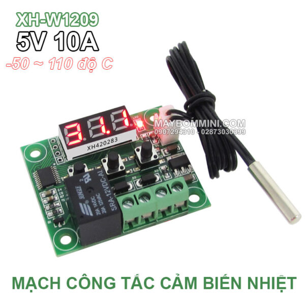 mach dieu khien cam bien nhiet do 5V