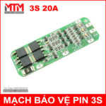 mach sac xa pin 3s 18650 20A