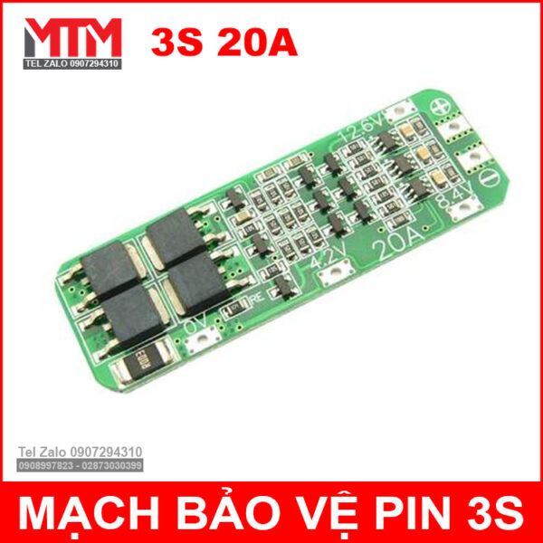 mach sac xa pin 3s 18650 20A