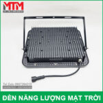 mat sau den led 200w nang luong mat troi